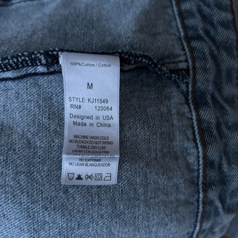 Denim Mono B Blue Women's Jacket size M Jean jacket, blue jeans - Picture 7 of 8